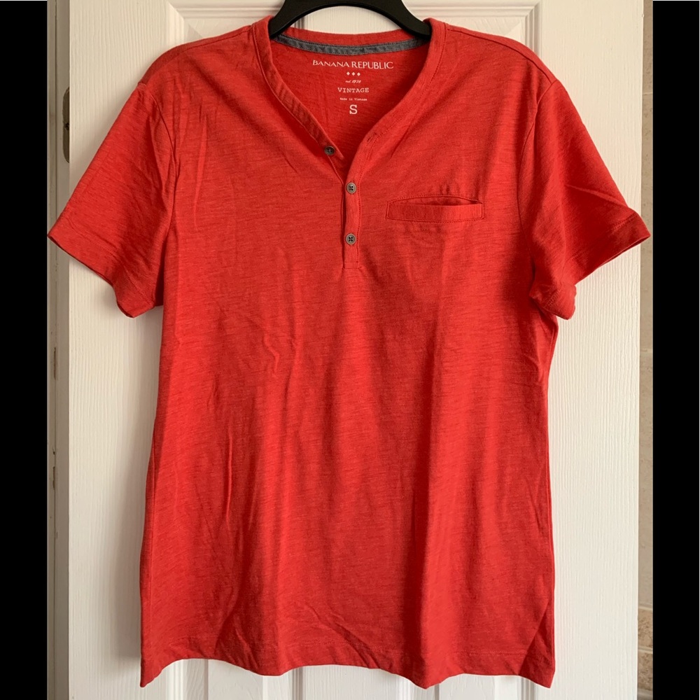Banana Republic Men’s Short Sleeve Shirt, Small